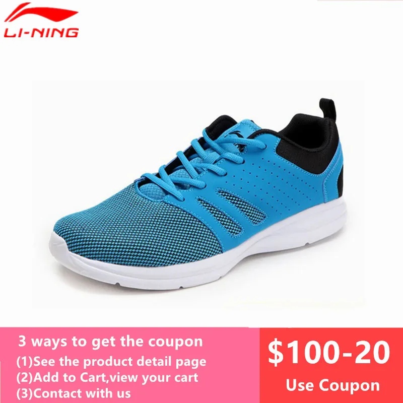 

LiNing Men's Running Shoes Super Light Shock Absorption Man Sports Althetic Sneakers Li Ning Summer Jogging Walking Shoe L636OLB