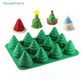 

Big Size Christmas Hat Silicone Mold Making Cake Decorating Tools Bakeware French Dessert Mousse Cake Mold Cupcake Silicone
