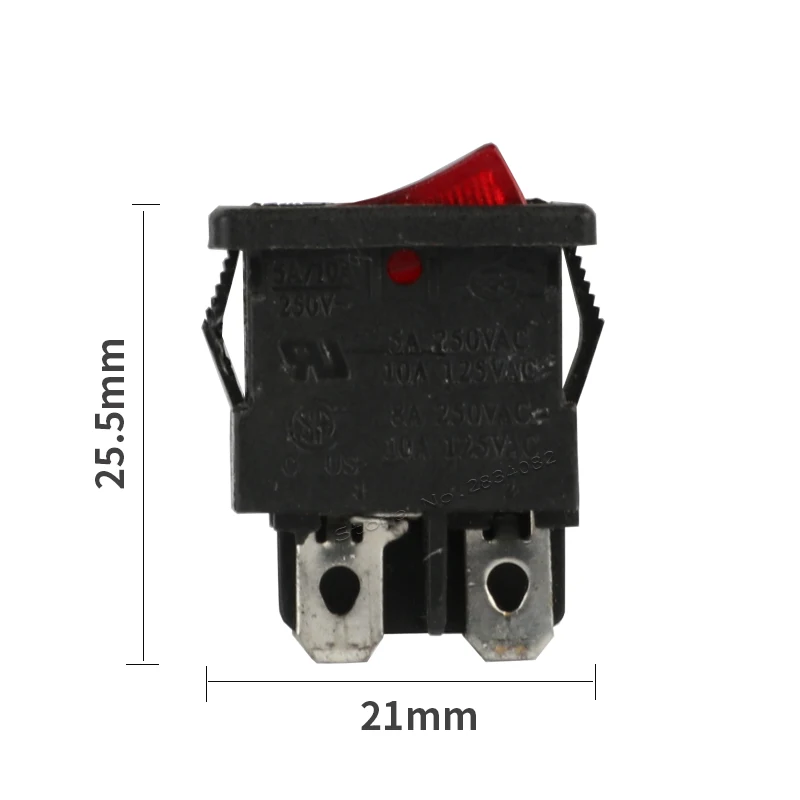 4 штифта 5A/250VAC 8A/250VAC 10А/125VAC SPDT с подсветкой кулисный переключатель для лодки 2