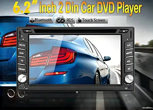 Flash Deal Bluetooth Double 2 Din 6.2-inch Touch screen Car Stereo Radio DVD Player BT car mp3 mp4 Mic USB SD In Dash Headunit+ remote cont 2