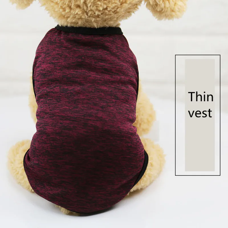 2019 classic Pet Clothes for Small Dog Girl Dog Boy Summer thin section dog grooming Gray orange accessories t-shirt AprT3 (4)