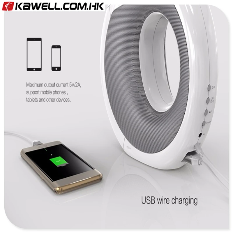 

Qi wireless charger Bluetooth speaker Wireless charger Pad Music surround speaker charger for smart phone