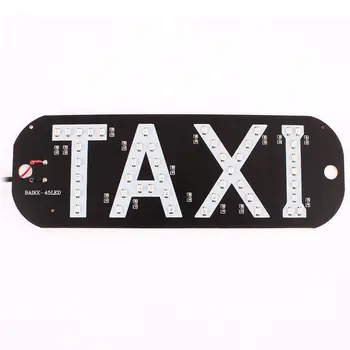 

uxcell Auto Car Windscreen Cab Sign Red 45 LED Taxi Board w 2 Suction Cups