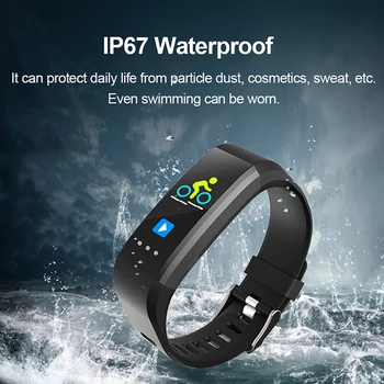 

Fashion Smart Wristband IP67 Waterproof Blood Pressure Heart Rate Monitor Smart Bracelet Pedometer Fitness Tracker Smart band