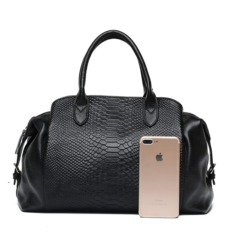 2024 Herbst Winter Marke Paste Frauen Handtasche europaischen Stil echtes Rindsleder Krokodil Muster Umhangetasche groBe Tasche AliExpress