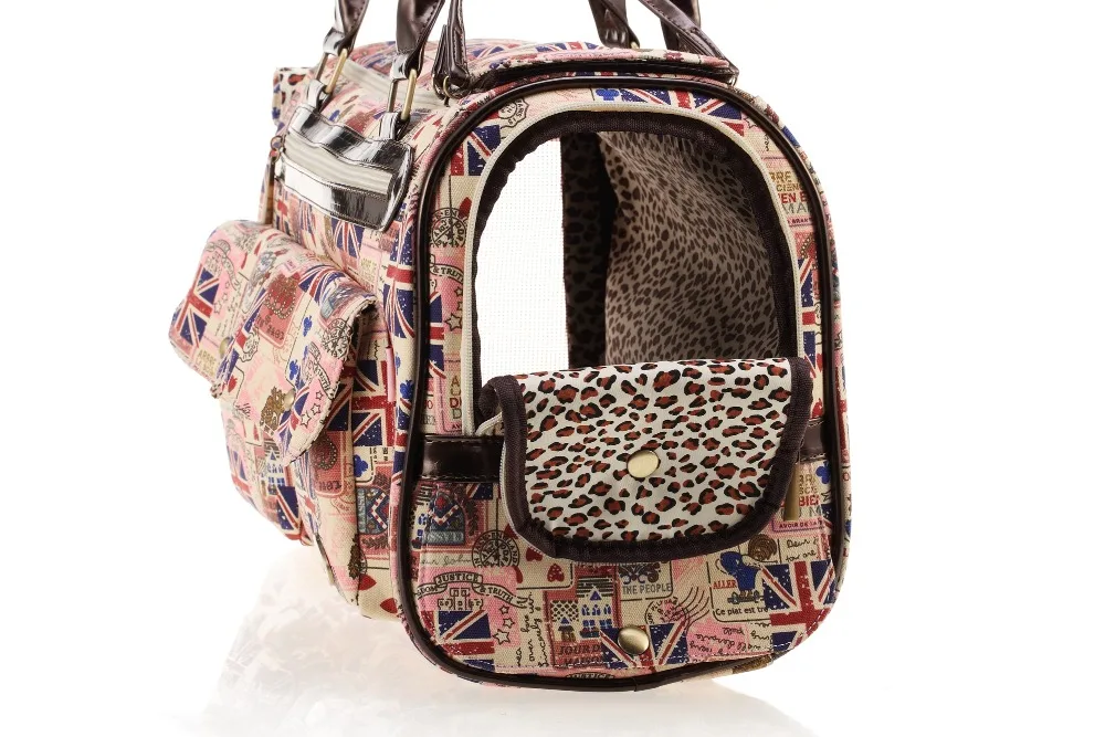 Модная Сумка-переноска для собак с принтом флага Великобритании модная маленькая сумка для щенков