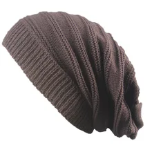 sluch Crochetting Beanie Мужская зимняя Осенняя негабаритная шапочки Женская трикотажная Шапка-бини оптом Свободная Лыжная Шапочка