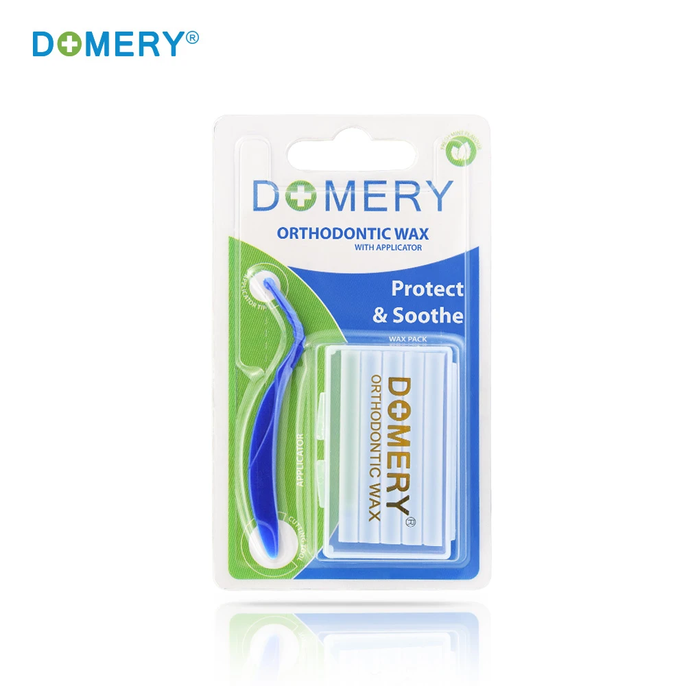 

Upgrade Domery 5pcs/box Dental Orthodontic Wax Mint Scent Oral Hygiene Tool for Relieving Gum Irritation pain with stick