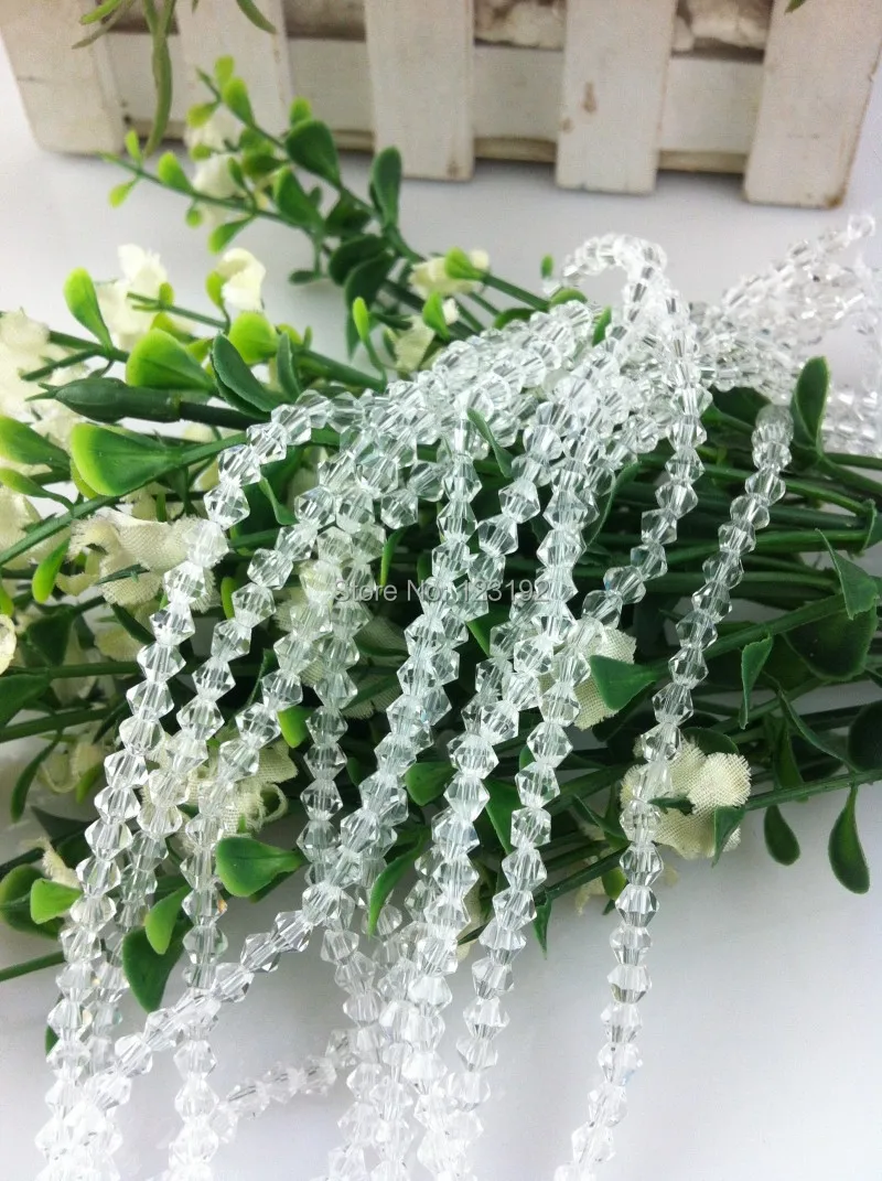 China Crystal Beads Glass Faceted Bicone 4mm Approx 1200Pcs Free Shipping-(Num 1) | Украшения и аксессуары