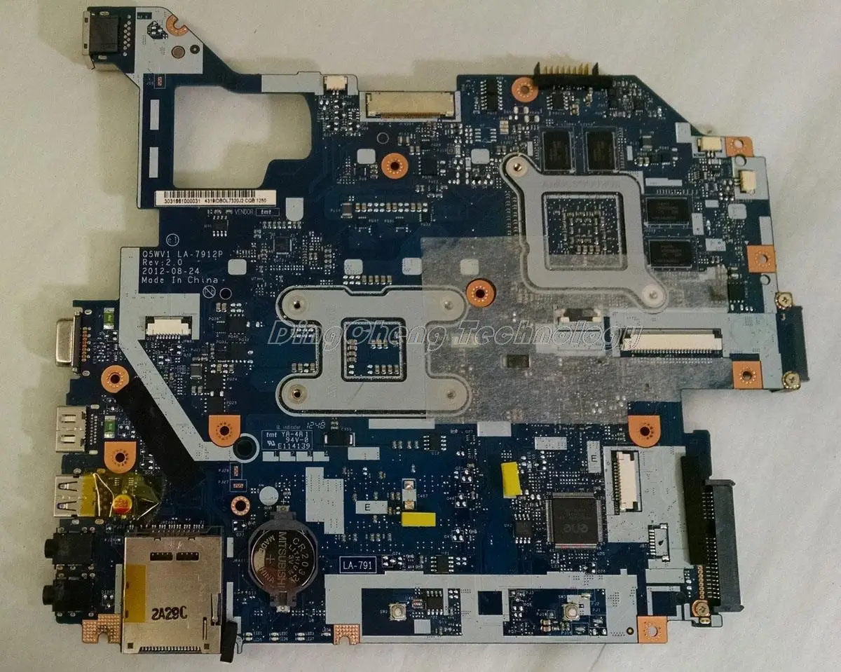 HOLYTIME اللوحة لابتوب أيسر V3-571 Q5WV1 LA-7912P REV 2.0 NBM6A11001 ملحوظة. M6A11.001 GT640M/2 GB DDR3