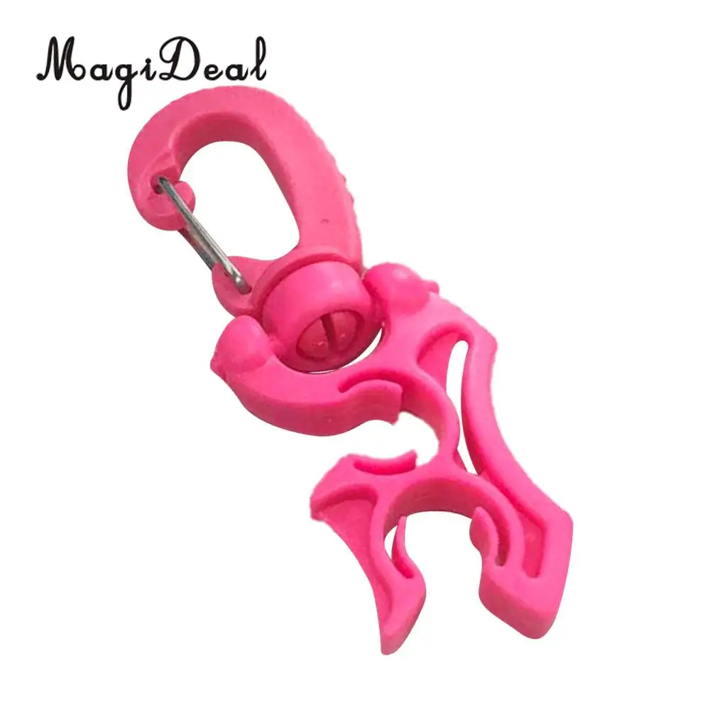 MagiDeal Scuba Diving Double Hose Holder Keeper Regulator Octopus Retainer BCD Clip for Underwater Dive Snorkeling