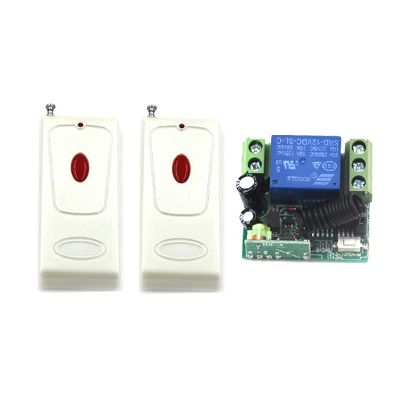 

New DC 12V 10A 315/433MHz Wireless Remote Control Switch System, 1000M Long Range Transmitter+ Mini Size Receiver with Case 4407