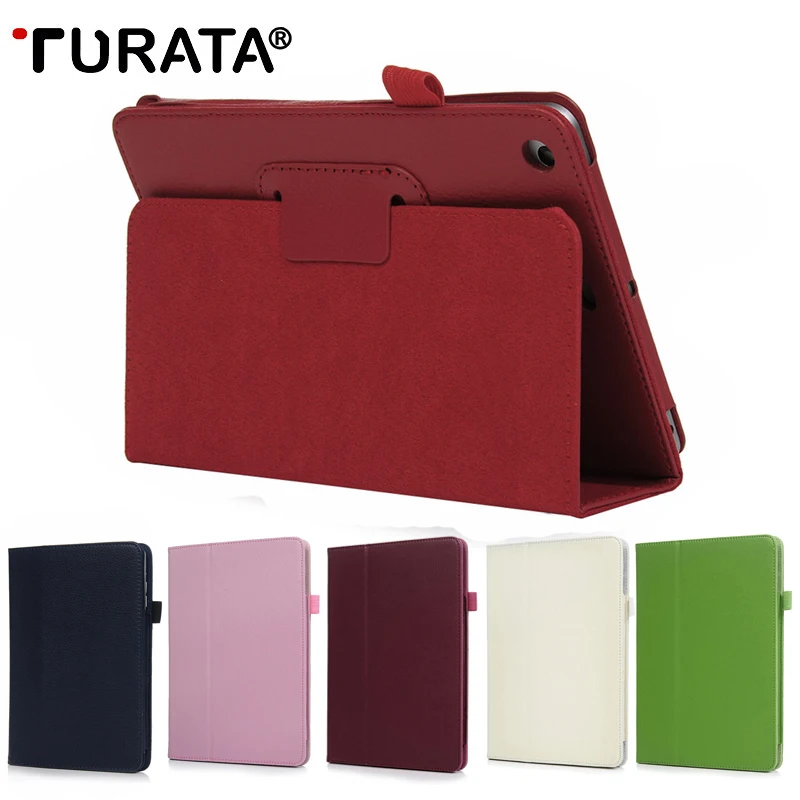 TURATA кожаный чехол s для Ipad Mini 1 2 3 Чехол Флип личи из искусственной кожи Смарт Стенд