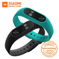 글로벌 버전 샤오 미 테크 미 밴드 2 miband 2 Smartband OLED 디스플레이 터치 심장 박동 모니터 블루투스 4.2 피트니스 추적기