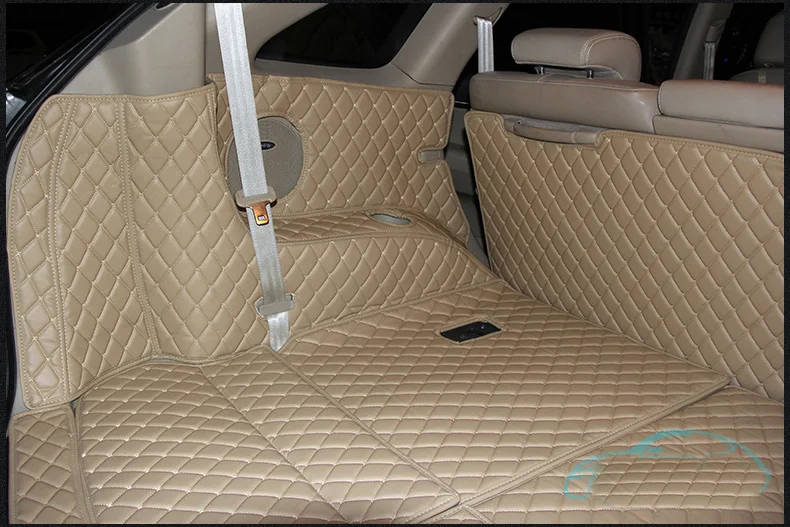 Волоконно-кожаный коврик для багажника автомобиля hyundai veracruz 2006 2007 2008 2009 2011 2012 2013