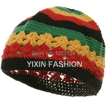 Сачок ямайский регги ручной вязания шапочки вязать тюбетейку куфи rasta hat