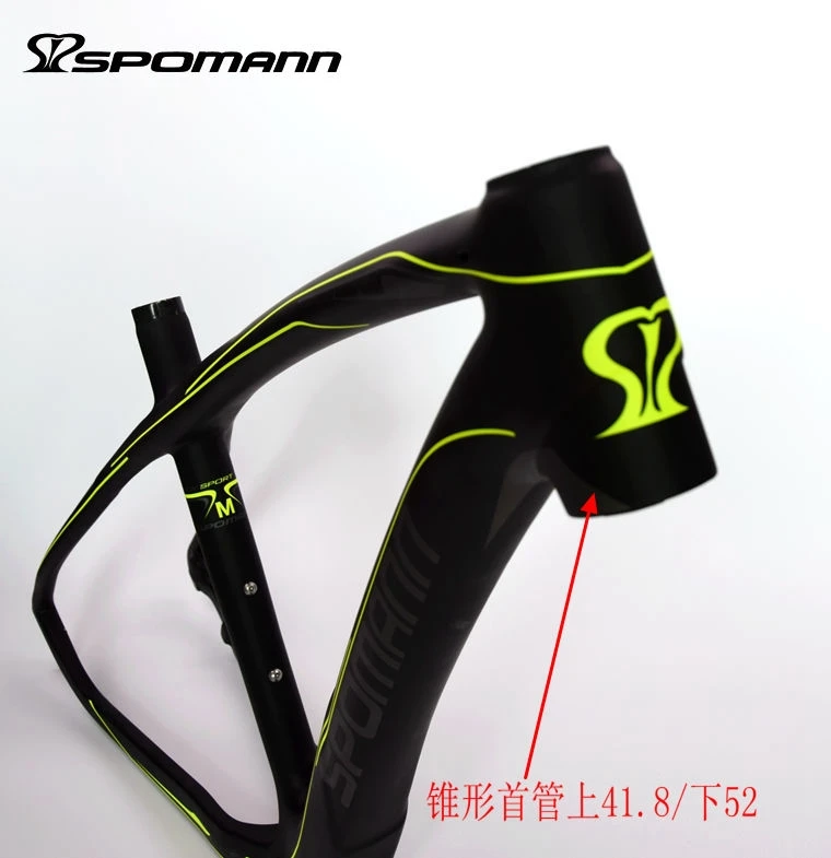 Perfect Newest SPOMANN 27.5*15.5/17.5/19.5" inch Mountain bicycle matte UD full carbon fibre bike carbon frame 27.5er MTB parts headsets 12