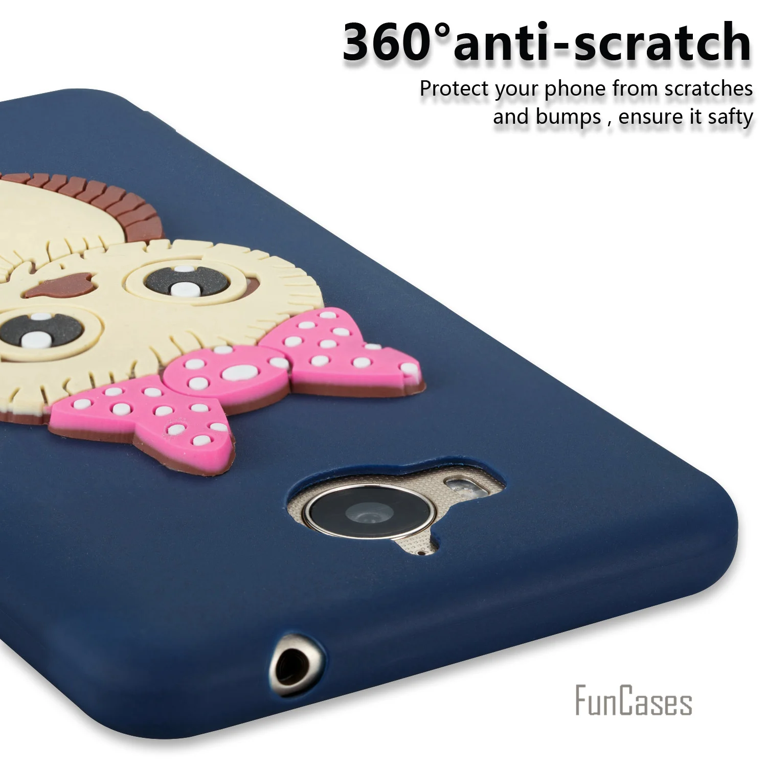 3D Kasus Colourful sFor Huawei Y5 2017 Lembut Silicone Penutup Unicorn Kembali Kasus Huawei Ascend Y6 2017 Handphone Celular