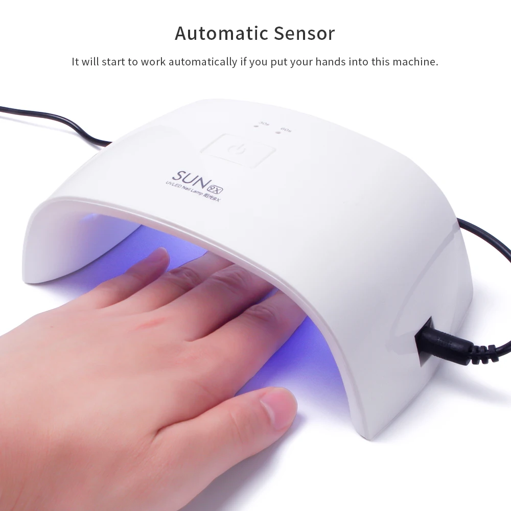 

Foreverlily 18W UV LED Nail Lamp For Nails 30S/60S Portable Nail Dryer Lamp For Drying Nail Polish Gel Machine For Manicure