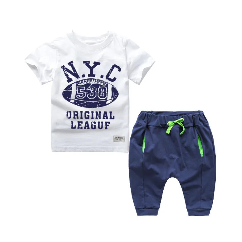 2017 New Kids Hip Hop Clothing Clothes Children Boys Cotton Clothing Sets Baby Costumes Vetement Enfant
