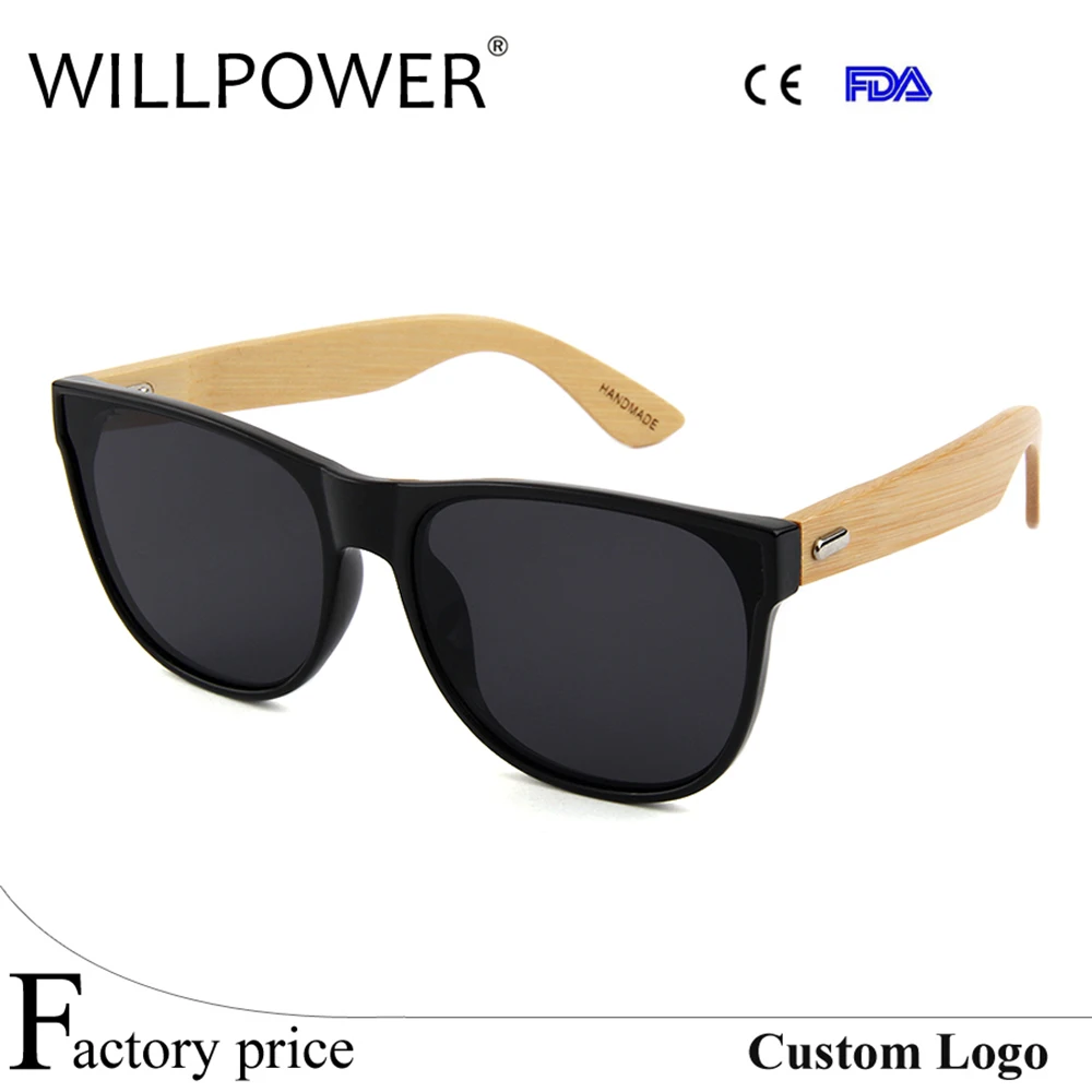 Willenskraft Masculino Smoke Sonnenbrille Sol Markendesigner Original Männer De Oculos Spiegel Gläser Holz Lens Bambus Frauen g7rqgO