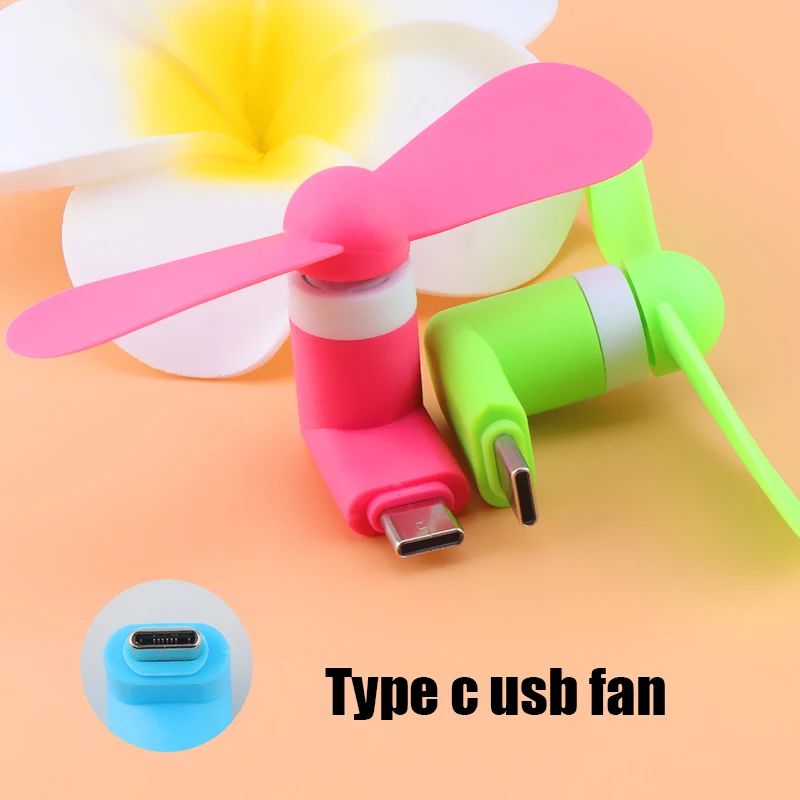 Fleksibel Usb Fan Portable Mini Mobile Phone Penggemar untuk Samsung Huawei Xiaomi OTG Ponsel Android USB Mikro Tipe-C cooler USB Gadget