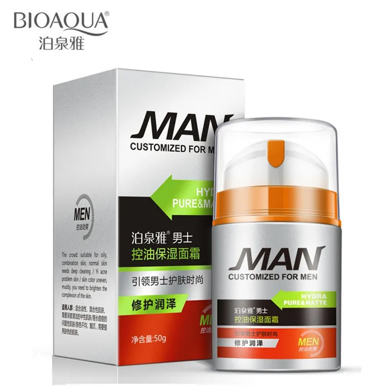 

BIOAQUA Men Oil-control Moisturizing Face Cream Acne Treatment Anti-Aging Anti Wrinkle Moisturizing Hydrating Cream Facial Cream