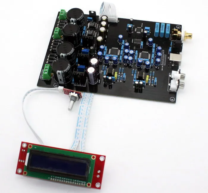 Двойной параллельный AK4495SEQ + AK4118 + NE5534 DAC мягкая панель, готовая панель поддерживает DOP DSD