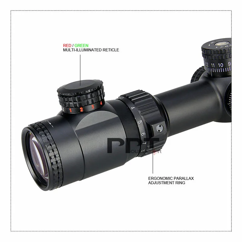 Койот светящаяся Сетка Охота Riflescope TR 3-12x40 винтовка оптическая увеличительная Лупа черный цвет для наружной PP1-0286