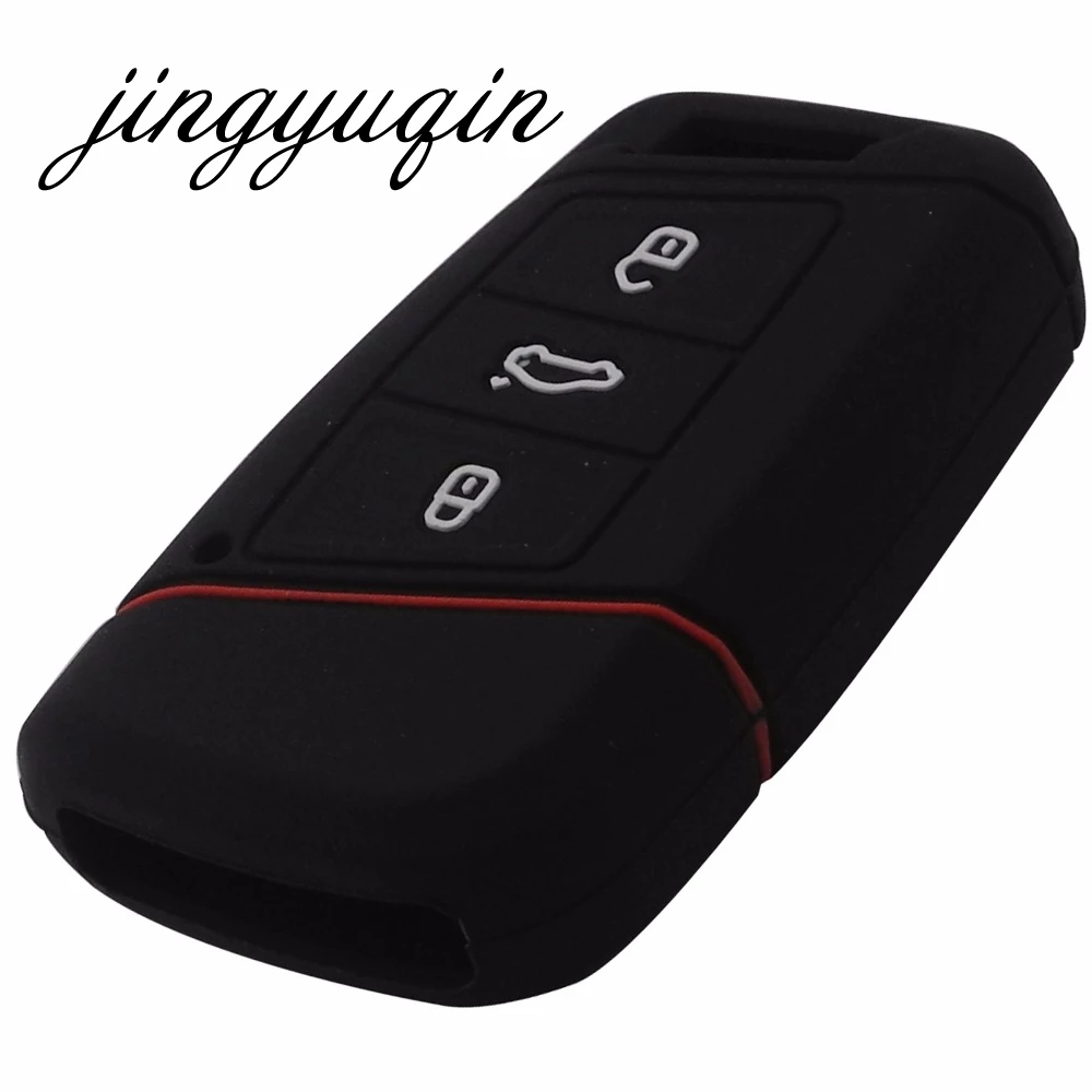 Silicone Key Case Cover for VW Skoda Superb Magotan Passat B8 A7 Golf