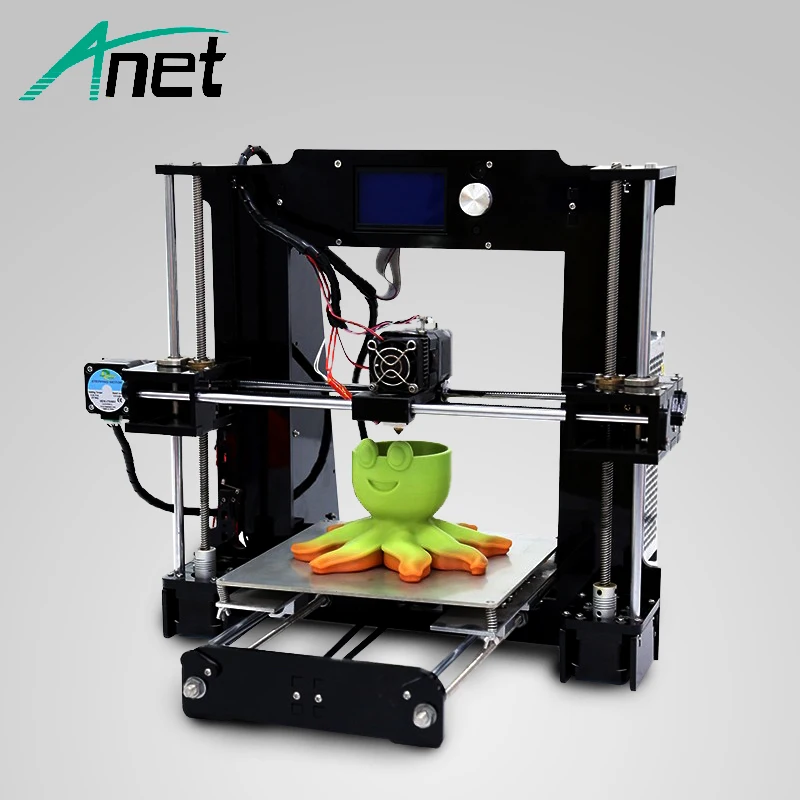 

ANET Upgraded A6 3D printer Prusa i3 High Quality 3D printer DIY Filament Kit SD Card LCD screen Send From Russia Free Ship