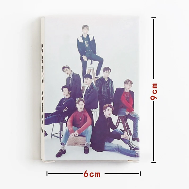 32 шт./компл. альбом KPOP EXO самодельная бумага Lomo карта фото Плакат HD Фотокарта