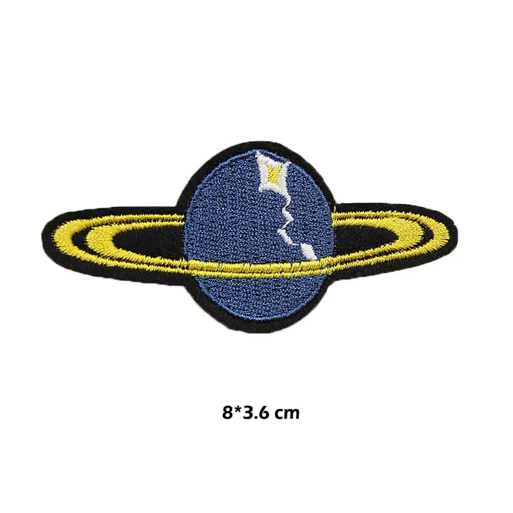 Нашивки для одежды с изображением космонавта, нашивки для одежды, нашивки с вышивкой, бордасоны, ракета, космический корабль, планета, тканевые нашивки на рюкзаке - Цвет: D237