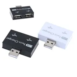 Mini1-to-2 Порты и разъёмы Usb 2,0 Мужской Usb двойной разветвитель ремень для втулки адаптер конвертер для телефона планшетный компьютер