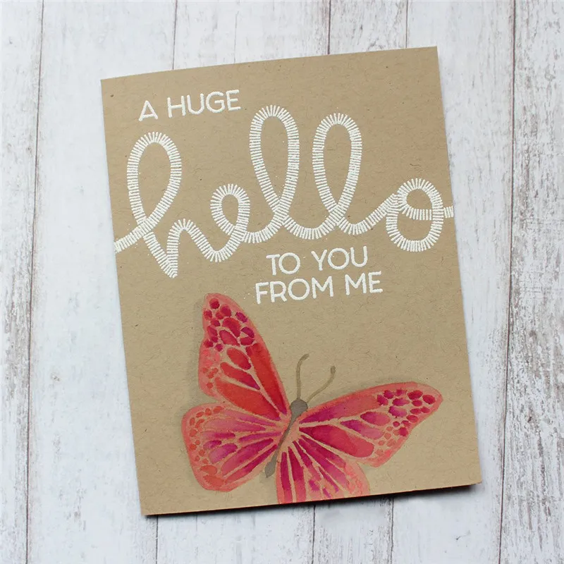 

Naifumodo Letter Dies Layer Hello Metal Cutting Dies Scrapbooking for Cards Making DIY Album Embossing Paper Stencil Craft Dies