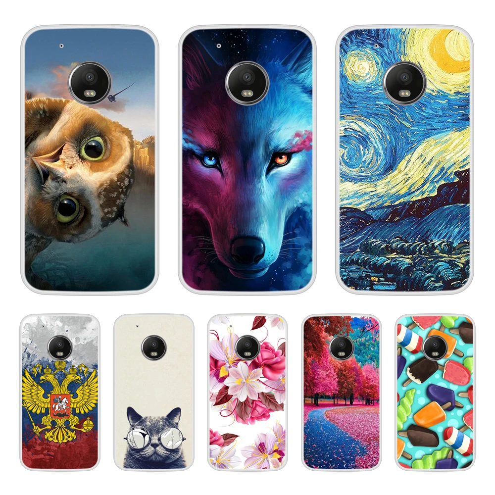 

Case For Motorola Moto G5 Soft Silicone TPU Cool Pattern Paint Phone Cover For Motorola Moto G5 Case Cover