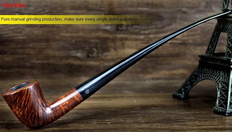 5 imported briar wood pipes handmade long stem pipes for reading flavored tobacco pipes