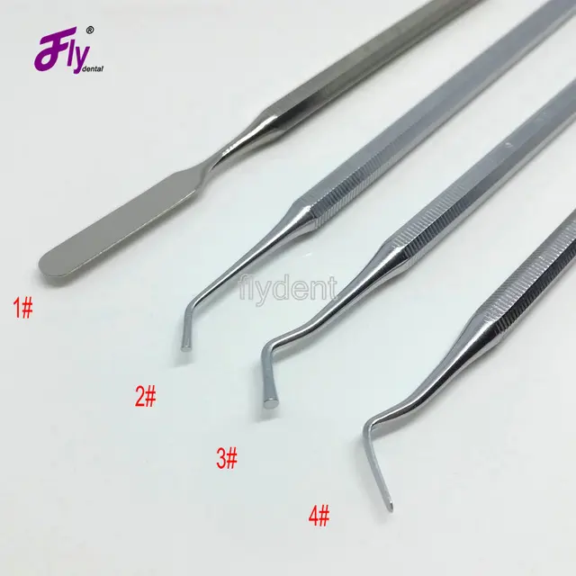 Dental Instrument 4PCS Stainless Steel Cement Filler Dentist Tool