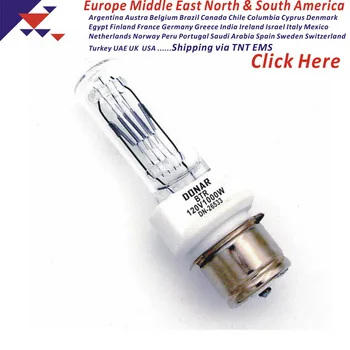 

DN-26533 120V 1000W BTR 120V1000W P28S Q1000T7/4CL/2P medium prefocused halogen light bulb Altman stage studio lighting lamp