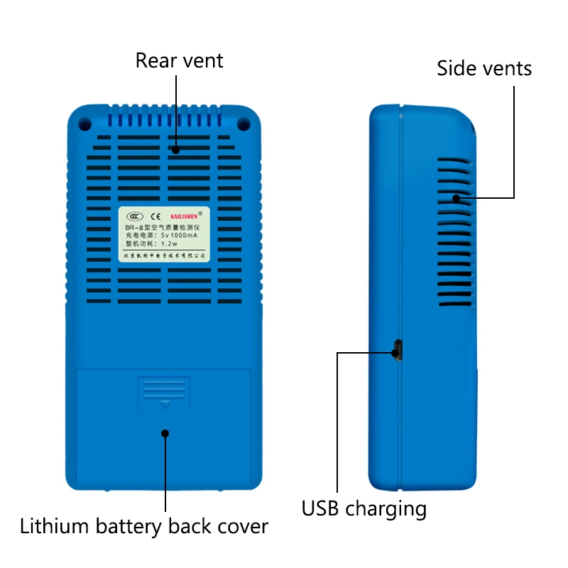 HCHO PM1.0 PM2.5 PM10 монитор формальдеид анализатор газа TVOC детектор частиц PM 2,5 PM 10 тестер качества воздуха