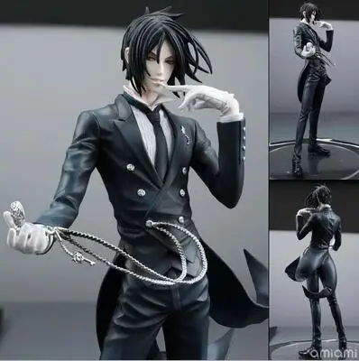 

20cm Black Butler Sebastian Michaelis Anime Doll Cartoon Figure PVC Collection Model Toy Action figure for friends gift