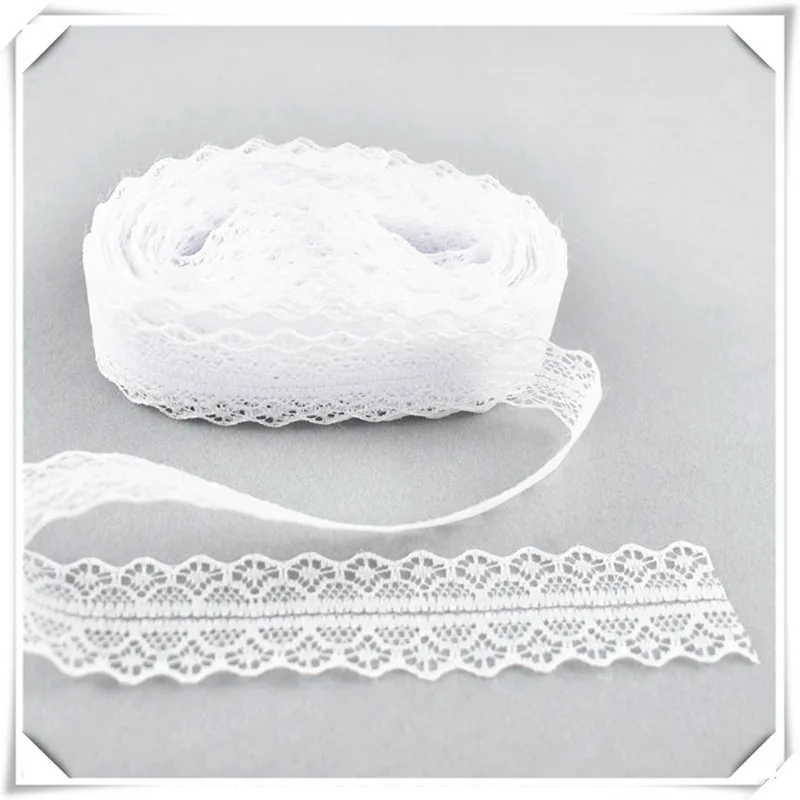lace fabric 10yard african lace fabric Width 28MM DIY french lace fabric Embroidered Net Cord for floral accessories
