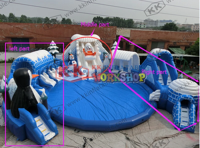 inflatable playground water
