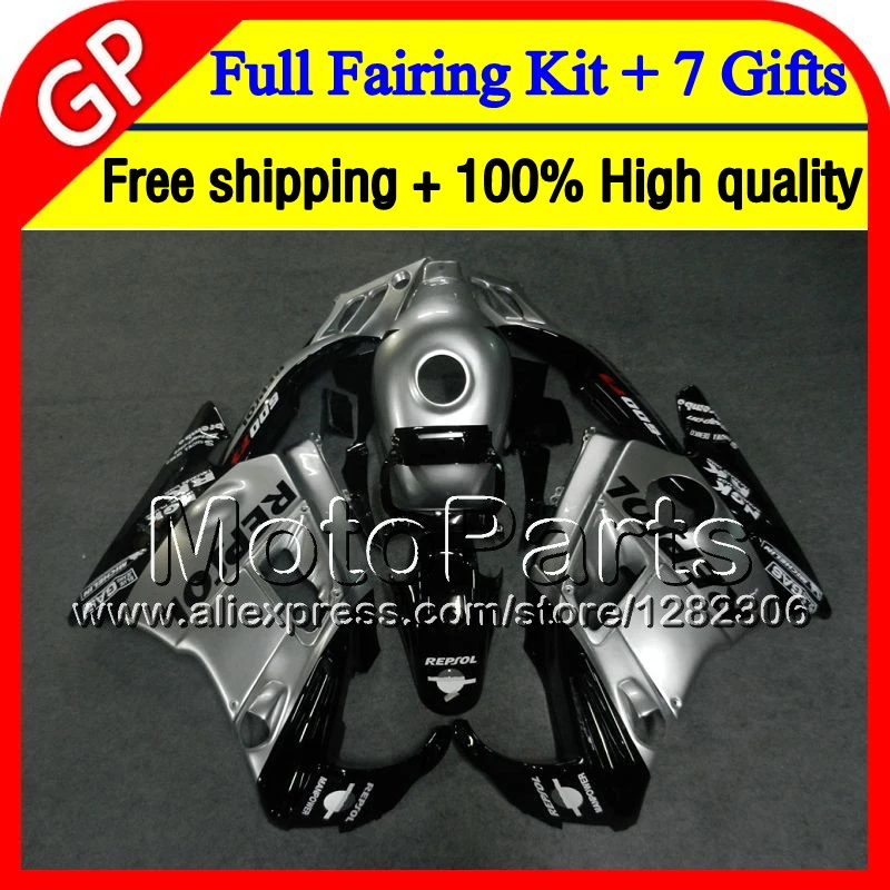 7 подарки Для HONDA CBR600F2 91-94 Repsol Серебристый CBR600RR CBR 600F2 18MP17 черный CBR600 F2 91 92 93 94 1991 9992