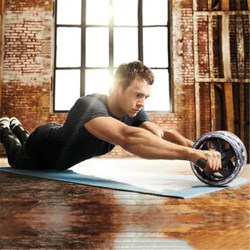

Abdominal roller slimming trainer ab training device gymnastics waist belly muscle exerciser machine 1pc