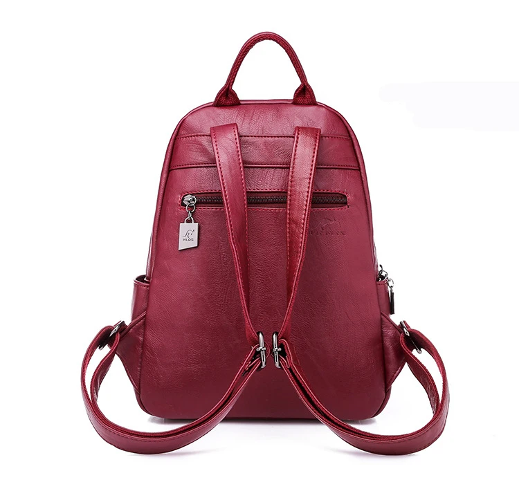 Брендовые женские кожаные рюкзаки, винтажная женская сумка на плечо, рюкзак для путешествий, женский рюкзак, Mochilas, школьные сумки для девочек, Sac a Dos