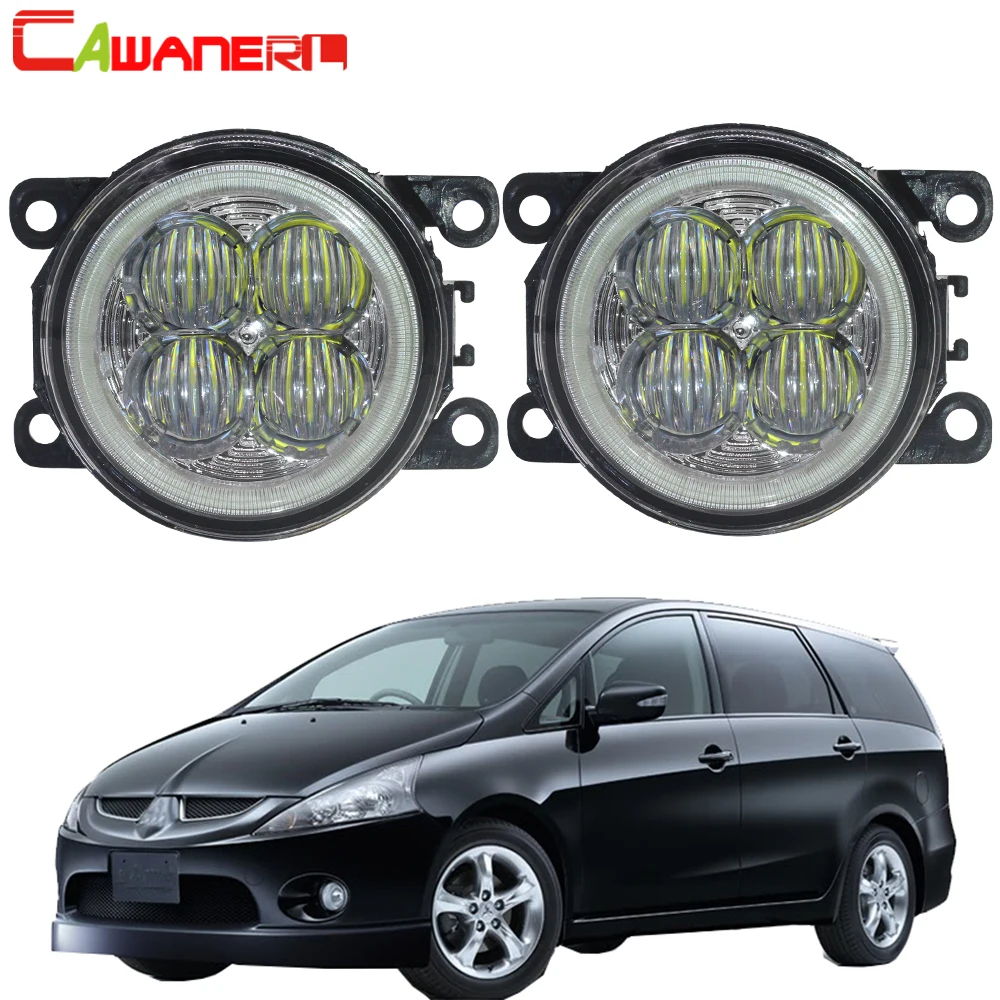 

Cawanerl For Mitsubishi Grandis NA_W MPV 2004-2011 Car LED Bulb Fog Light Angel Eye Daytime Running Light DRL 12V Accessories