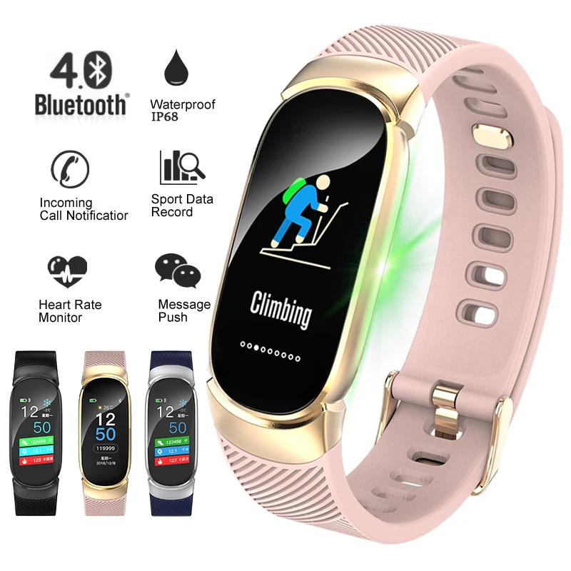 

LIGE Smart Bracelet Women IP67 waterproof Fitness Tracker Heart Rate Monitor Pedometer Watch Sport Smart watch For Android ios