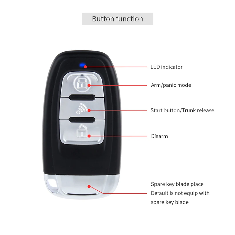 EASYGUARD компания качество плавающий код Автосигнализация комплект с дистанционным запуск двигателя Кнопка запуска сенс