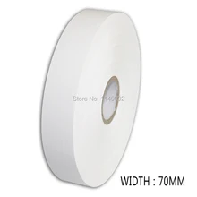 Пустая белая лента шириной 70 мм/нейлоновая изолента/нетканые ткани/одежда напечатанный логотип/этикетка по индивидуальному заказу/Этикетка одежды